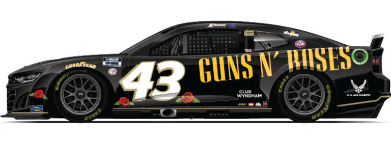 Carro do Guns n’ Roses vai disputar a tradicional prova Daytona 500 na NASCAR
