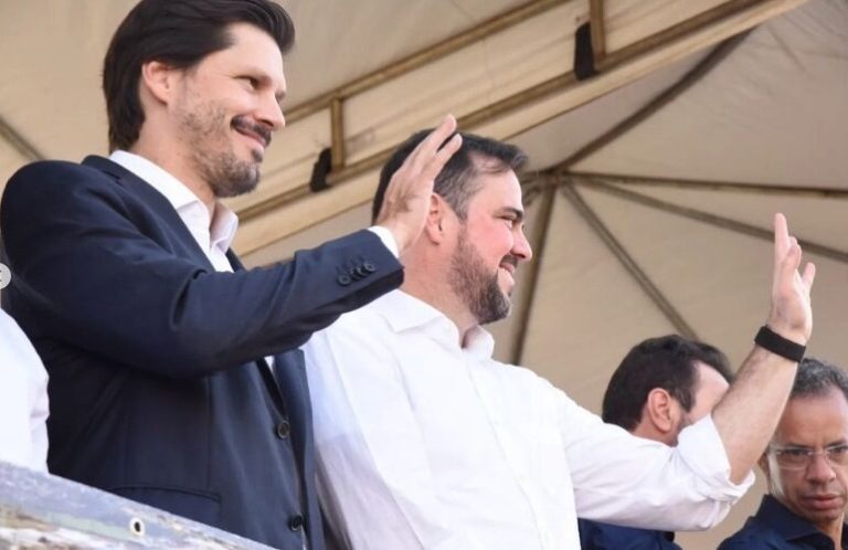 Daniel Vilela e Gustavo Mendanha prestigiam aniversário de Aparecida