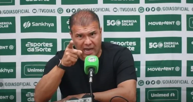 Após derrota para o Santos, vice de futebol do Goiás critica arbitragem: “isso é um escândalo”