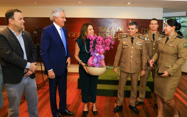 “Proporcionar qualidade de vida aos 7 milhões de goianos”, diz Caiado sobre papel de militares promovidos na PM
