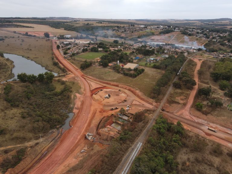 Obras do Contorno Sudoeste de Ipameri avançam para fase final de terraplanagem