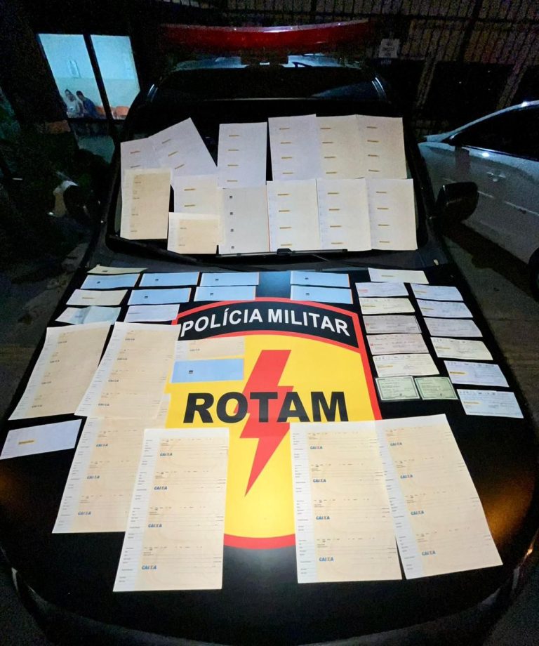 Estelionatários usavam cheques falsos para aplicar golpes, diz PM