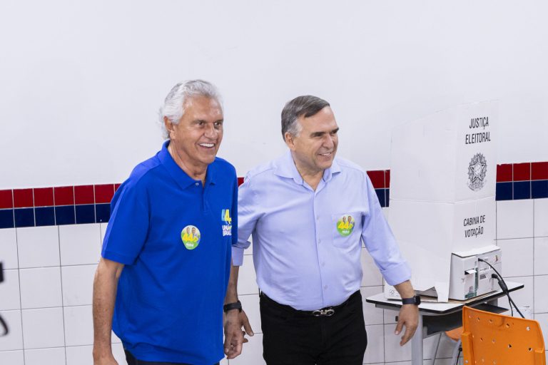 Sandro Mabel e Ronaldo Caiado no primeiro turno das eleições