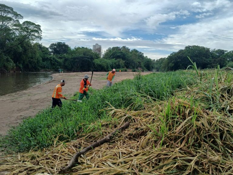 Comurg retira mais de 25 toneladas de lixo das margens do Rio Meia Ponte