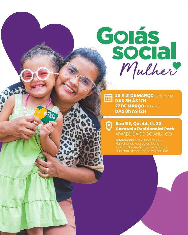 Goiás social mulher chega a aparecida de goiânia com serviços gratuitos
