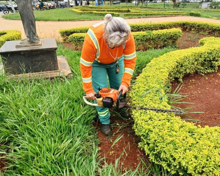 Comurg inicia poda ornamental na Avenida Goiás e leva paisagismo a 22 praças da capital