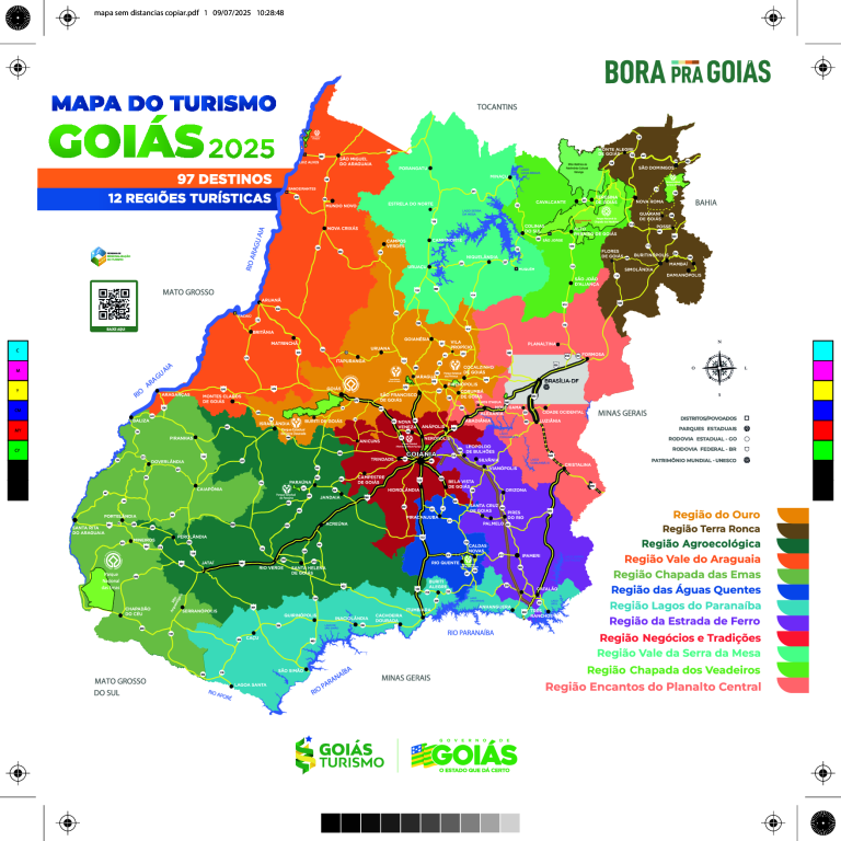 Nove municípios entram no Mapa do Turismo Goiano 2025