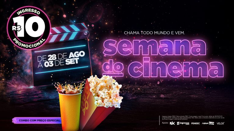 Semana do Cinema começa nesta quinta (28) com ingressos a R$ 10 em Goiânia e Aparecida de Goiânia