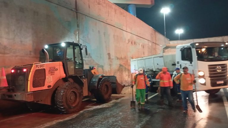 Prefeitura de Goiânia intensifica ações após temporal e recupera erosão na Marginal Botafogo
