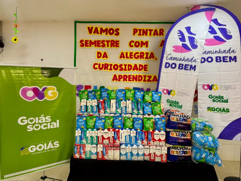 Goiás Social e OVG iniciam entrega de leite arrecadado na 3ª Caminhada do Bem 