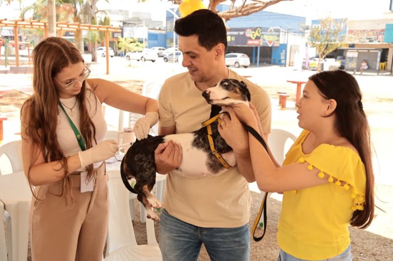Dia D de vacinação antirrábica mobiliza 94 pontos em Aparecida de Goiânia 