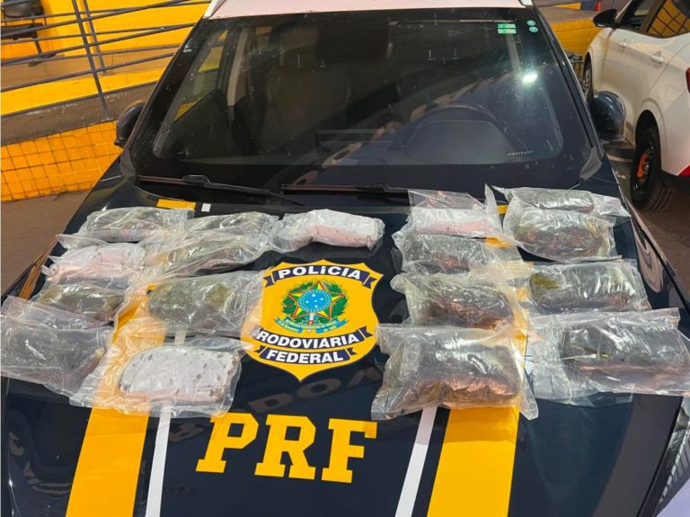 PRF e CPE apreendem 20 kg de haxixe escondidos em tanque de combustível na BR-153, em Hidrolândia 