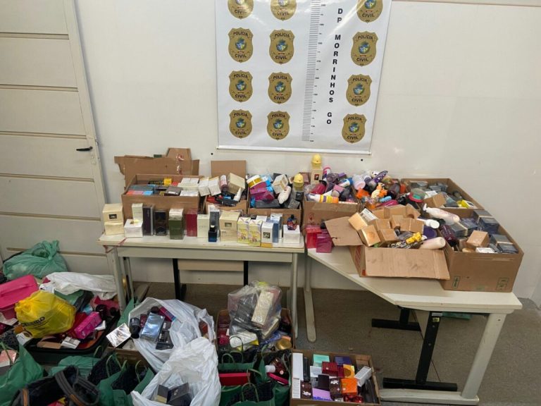 PCGO recupera R$ 300 mil em cosméticos e perfumes furtados de empresa em Morrinhos 