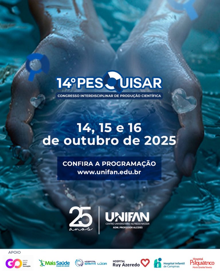 UNIFAN realiza 14º Congresso Pesquisar com foco em divulgação científica e interdisciplinaridade