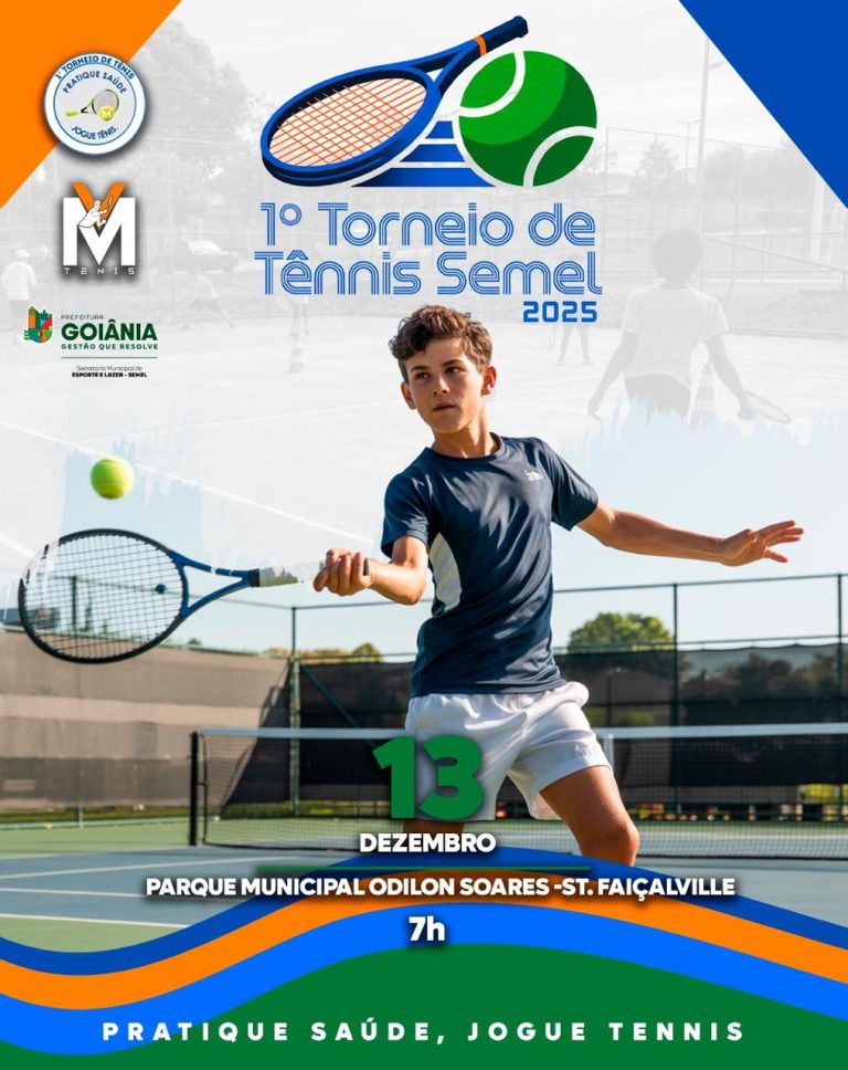 Prefeitura de Goiânia promove 1º Torneio de Tênis e marca entrada da modalidade na rede esportiva municipal 
