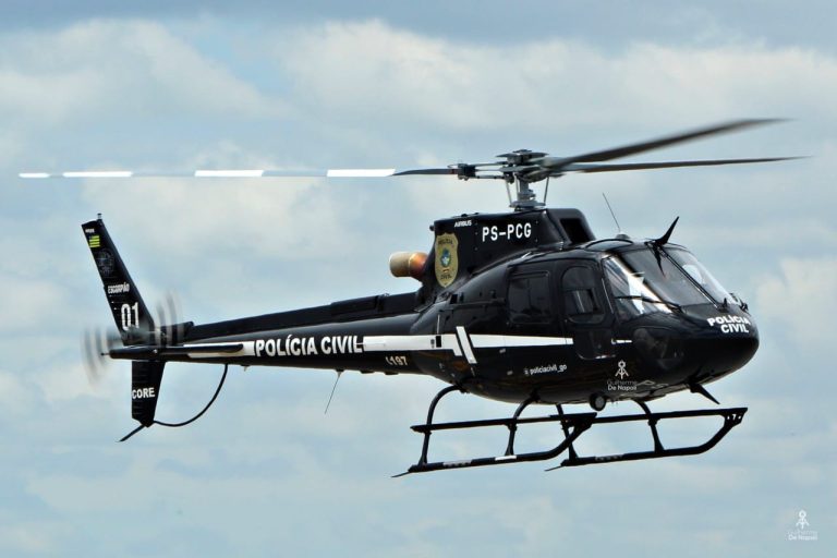 Polícia Civil de Goiás recebe novo helicóptero para reforço das operações aéreas