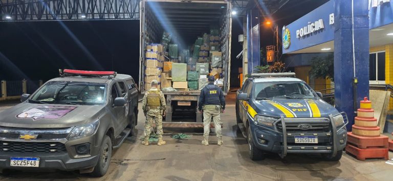 PRF e COD fazem maior apreensão de contrabando e descaminho do Brasil em 2026, em Goiás 