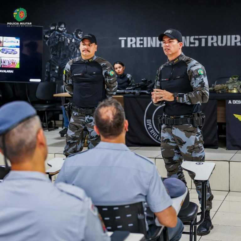 Comitiva da PM de São Paulo conhece modelo de inteligência da Segurança Pública de Goiás