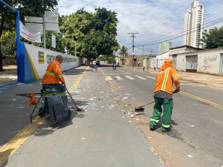 Comurg mobiliza 966 trabalhadores para limpeza no dia das eleições