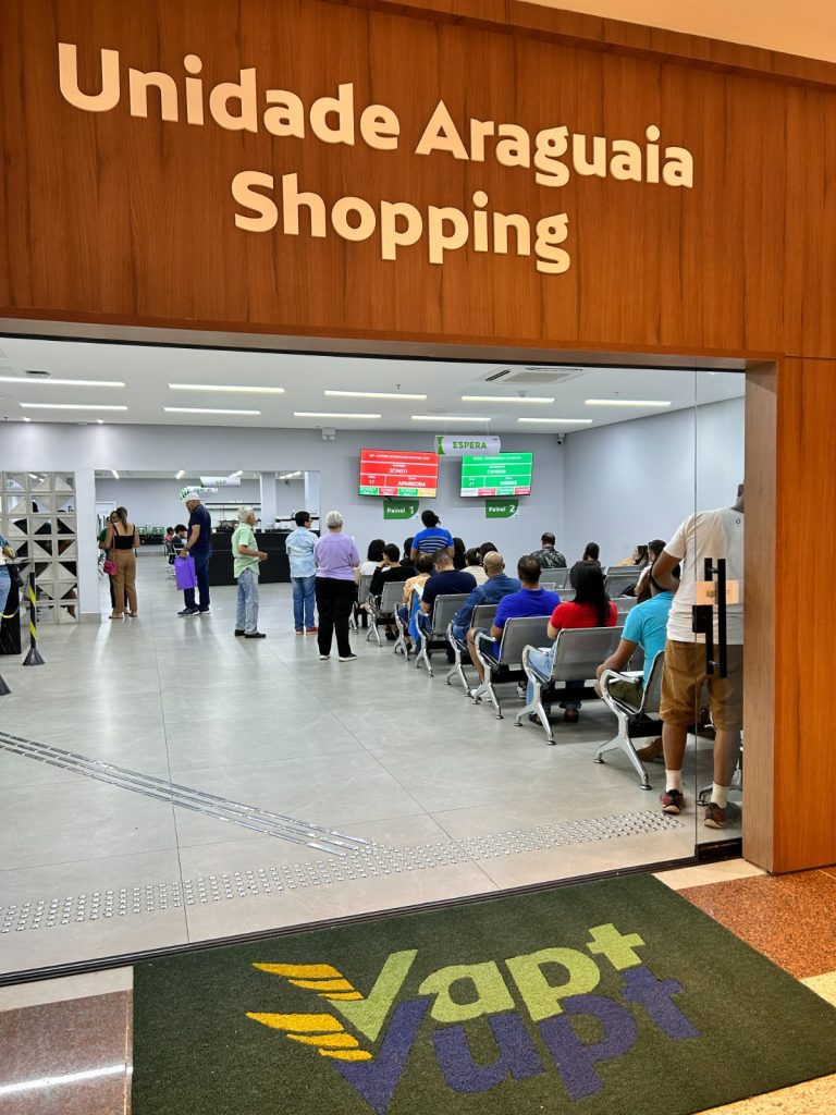 Vapt Vupt do Araguaia Shopping amplia atendimento para emissão da Carteira de Identidade Nacional